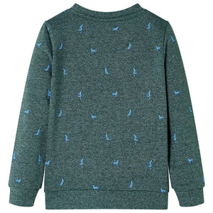 Kids' Sweatshirt Dark Green Mélange 116