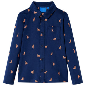 Kids' Shirt Navy Blue 128