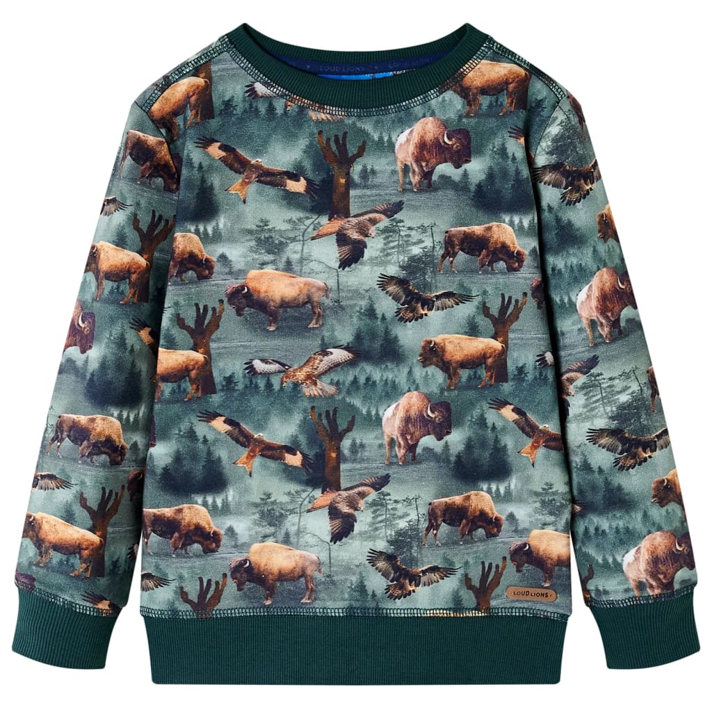 Children's Sweatshirt Dark Green 128