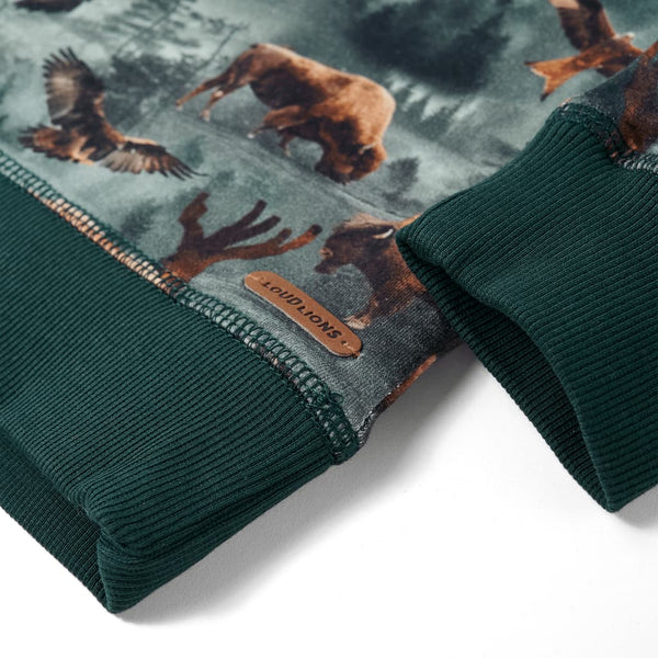 Children's Sweatshirt Dark Green 128