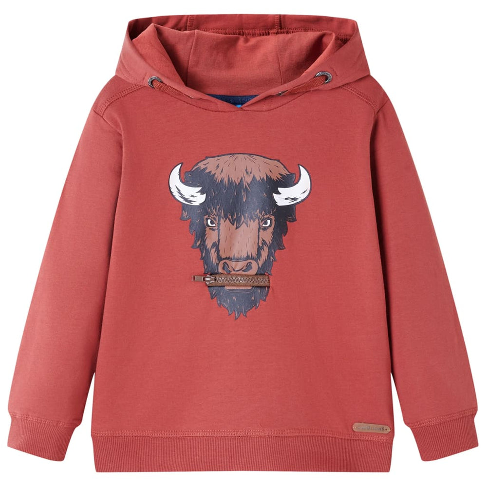 Kids' Hoodie Dark Red 104