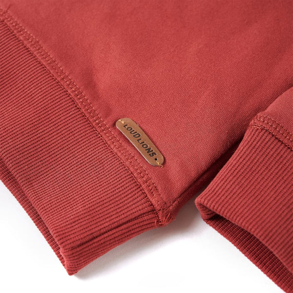 Kids' Hoodie Dark Red 140