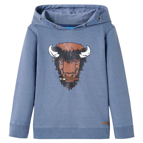 Children's Hoodie Blue Marl 104