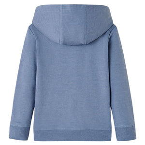 Children's Hoodie Blue Marl 104
