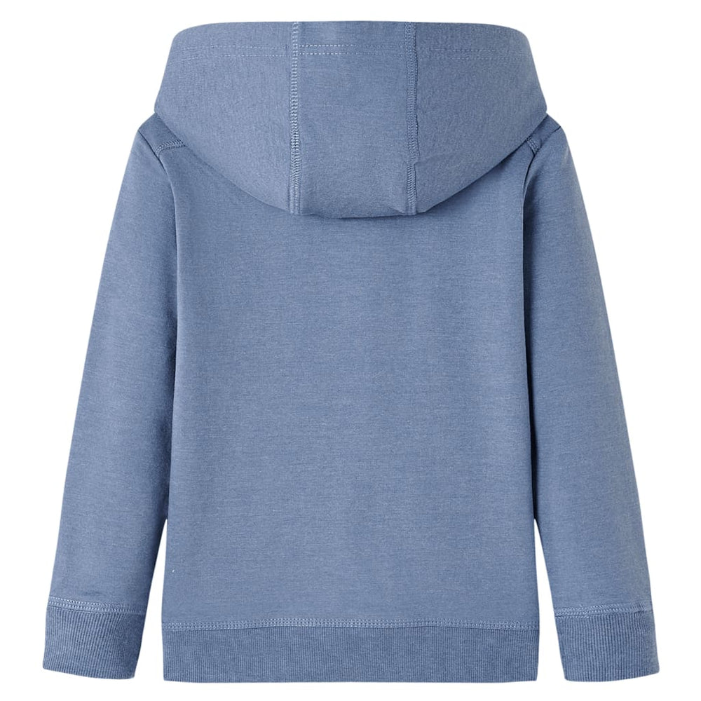 Kids' Hoodie Blue Mélange 140