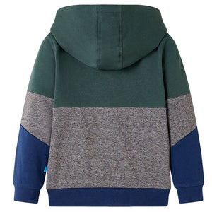 Kids' Zip-Up Hoodie Dark Green 92