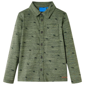 Children's Shirt Khaki Melange 104