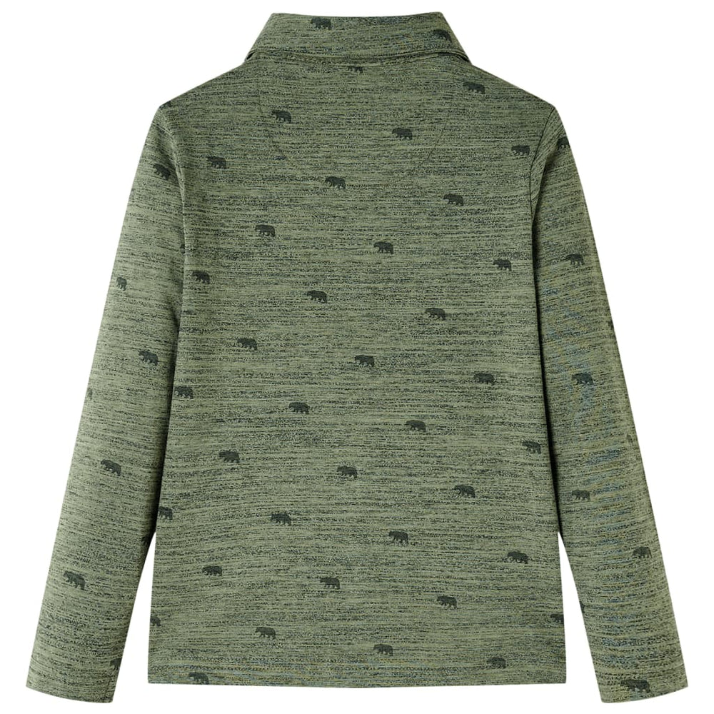 Kids' Shirt Khaki Mélange 140