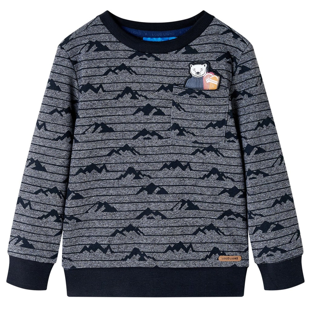 Children's Sweatshirt Navy Melange 128