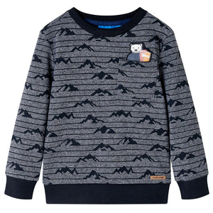 Children's Sweatshirt Navy Melange 128