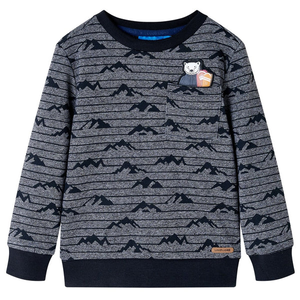 Children's Sweatshirt Navy Melange 128