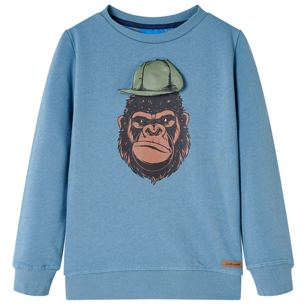 Kids' Sweatshirt Mid-Blue 128