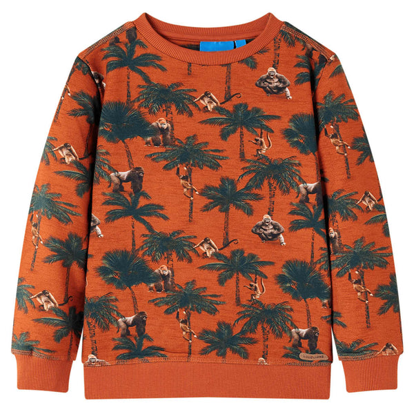 Kids' Sweatshirt Light Rust Brown 116