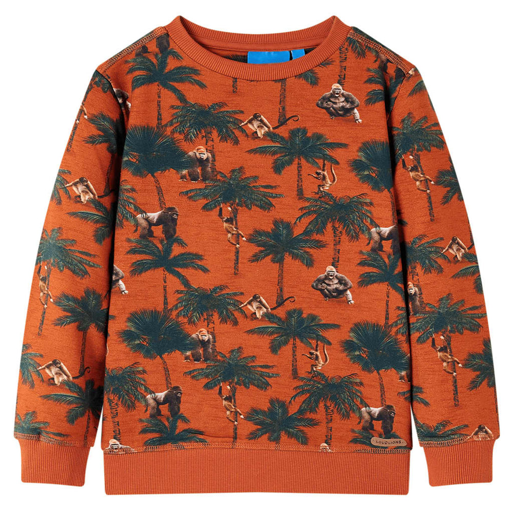 Kids' Sweatshirt Light Rust Brown 128