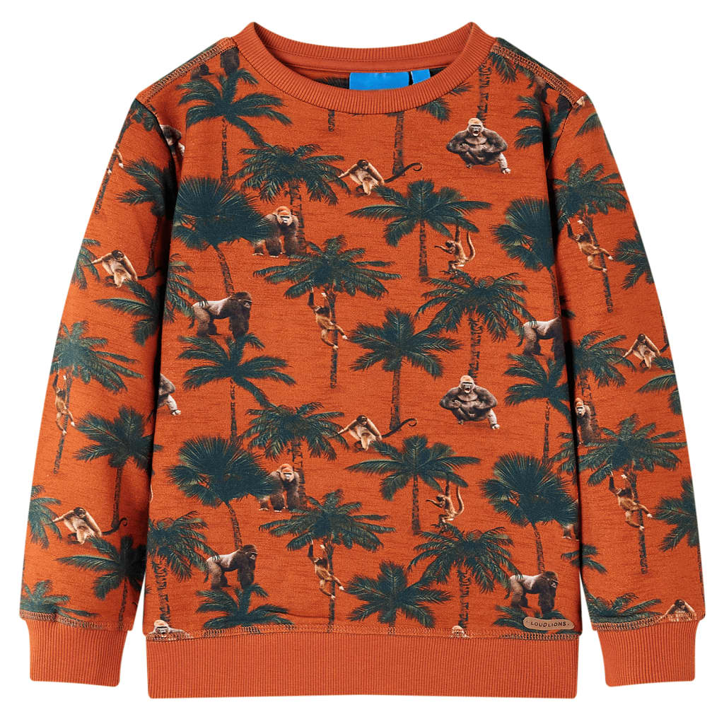 Kids' Sweatshirt Light Rust Brown 128
