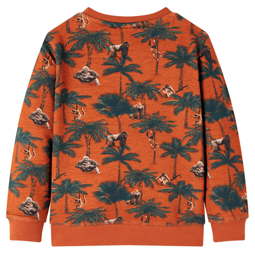 Kids' Sweatshirt Light Rust Brown 128