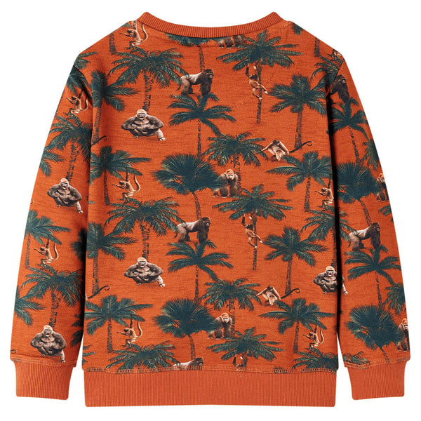Kids' Sweatshirt Light Rust Brown 128