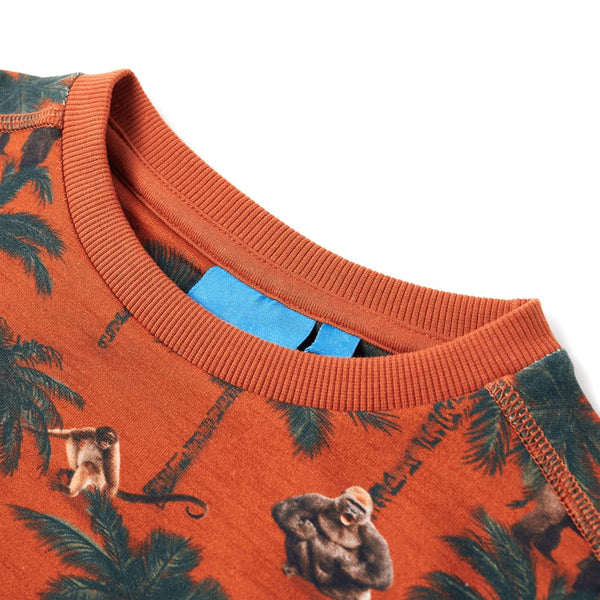 Kids' Sweatshirt Light Rust Brown 128