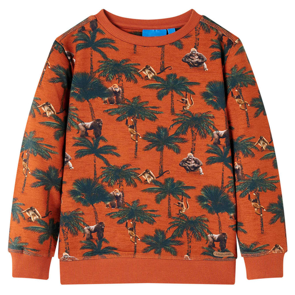 Kids' Sweatshirt Light Rust Brown 140