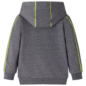 Kids' Hoodie with Zipper Grey Marl 104