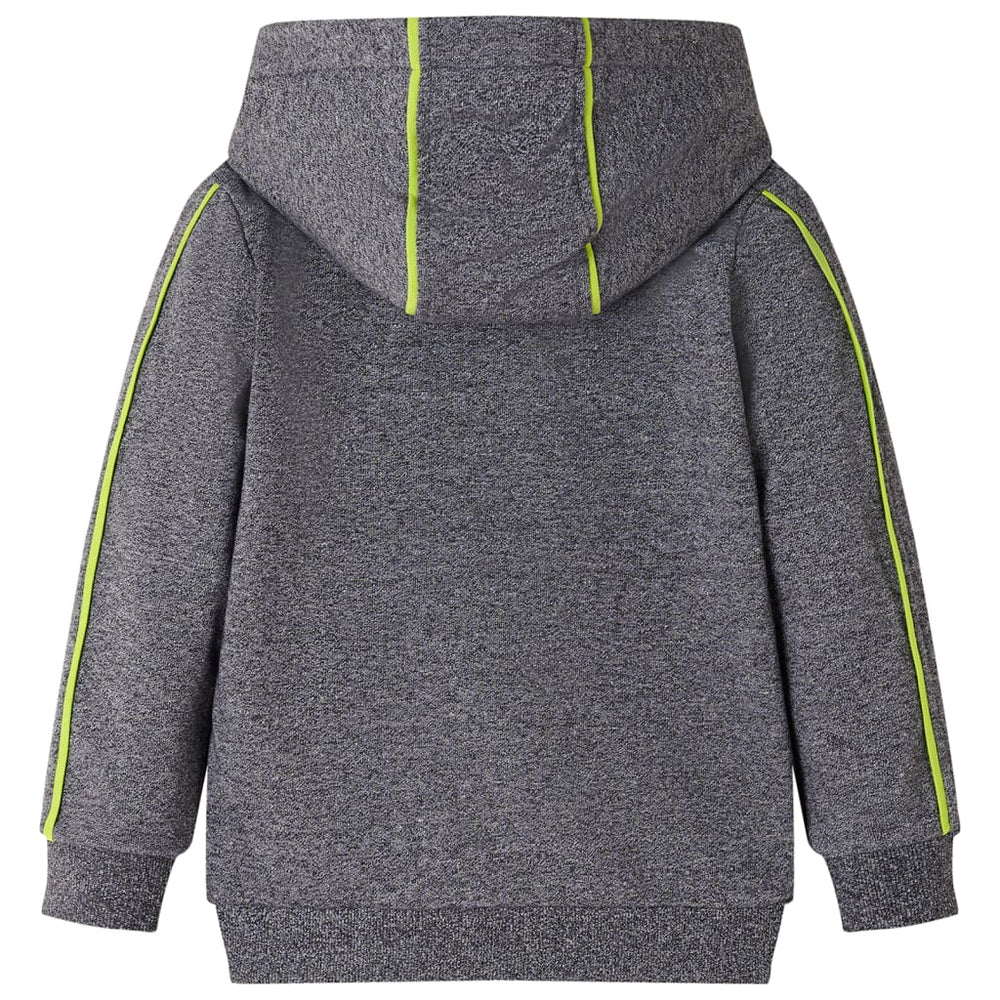 Kids' Hoodie with Zipper Grey Marl 104