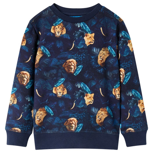 Kids' Sweatshirt Navy Blue 140