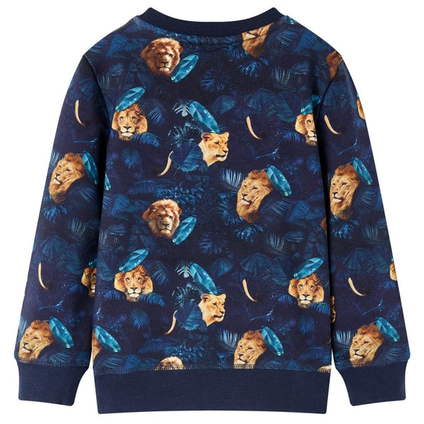 Kids' Sweatshirt Navy Blue 140