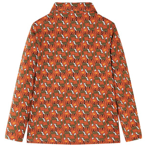 Kids' Shirt Rust Brown 128