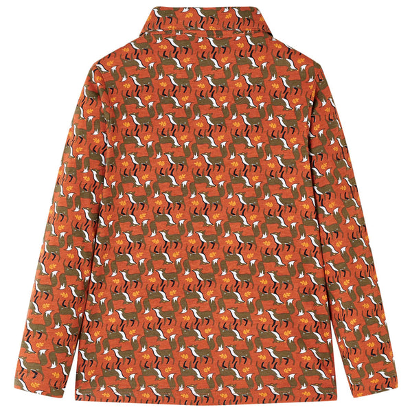 Kids' Shirt Rust Brown 128