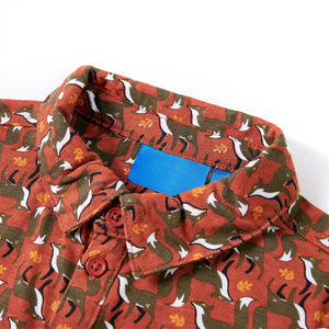 Kids' Shirt Rust Brown 128