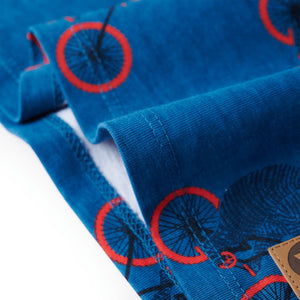 Kids' Long-Sleeved Pyjamas Petrol Blue 92