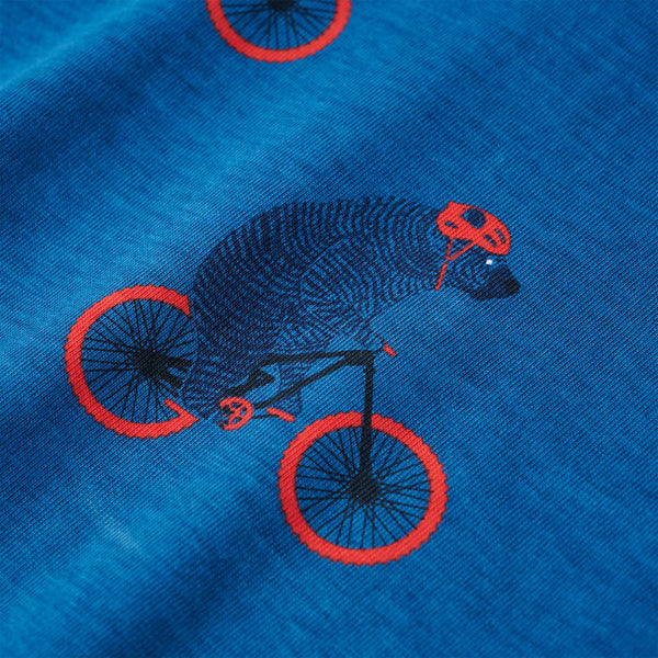 Kids' Long-Sleeved Pajamas Petrol Blue 104