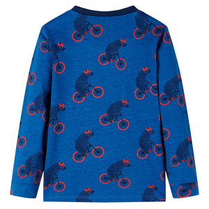 Kids' Long-Sleeved Pyjamas Petrol Blue 128