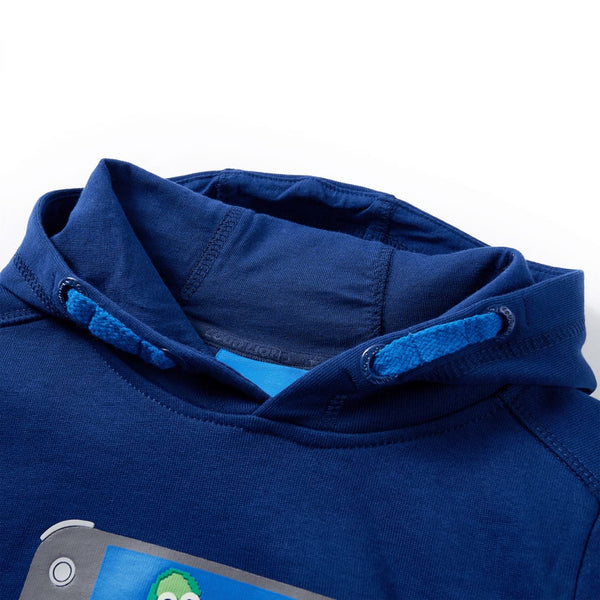 Kids' Hoodie Dark Blue 140