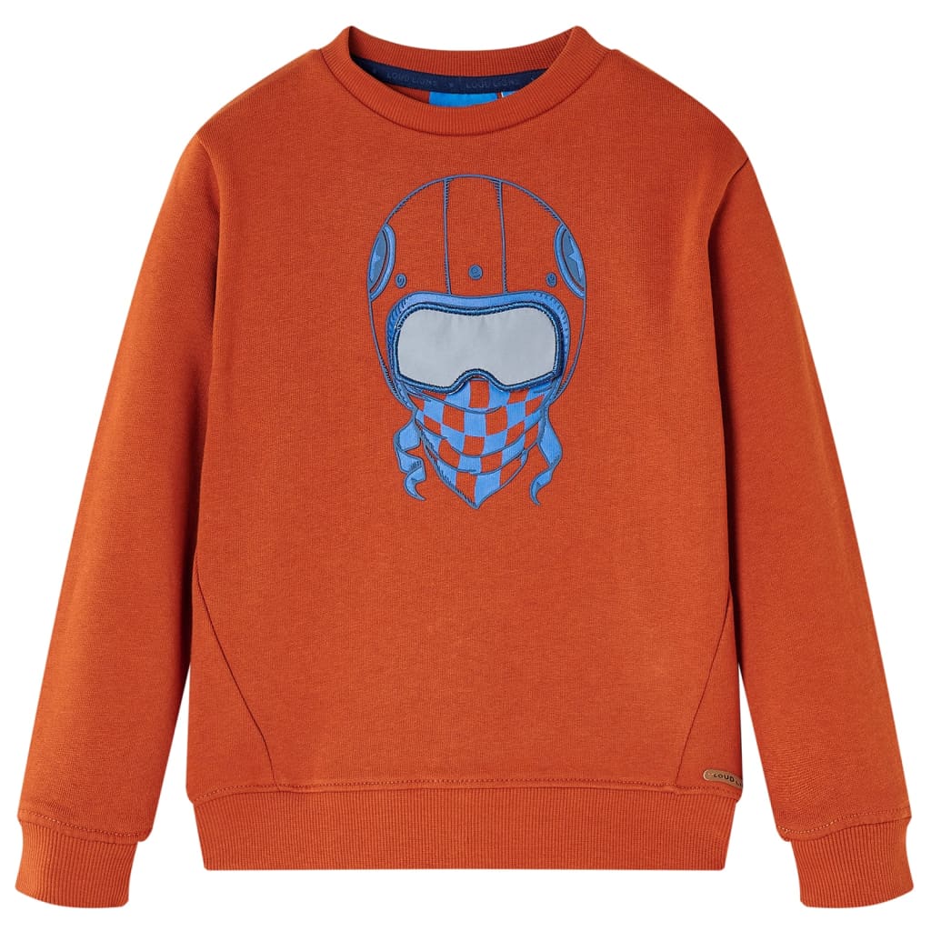 Children's Sweatshirt Rust Brown 128