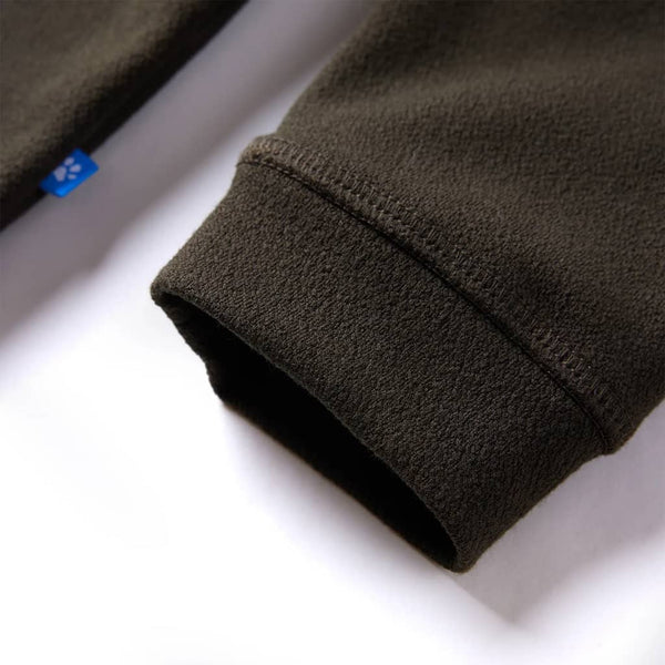 Kids' Sweatshirt Dark Khaki and Camel Brown 140