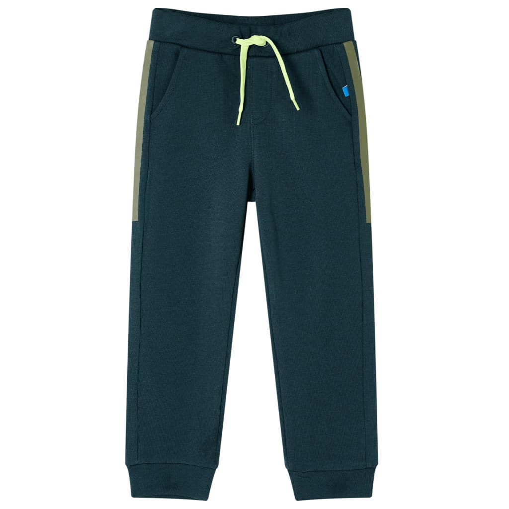 Kids' Training Pants with Drawstring Moss Green 128