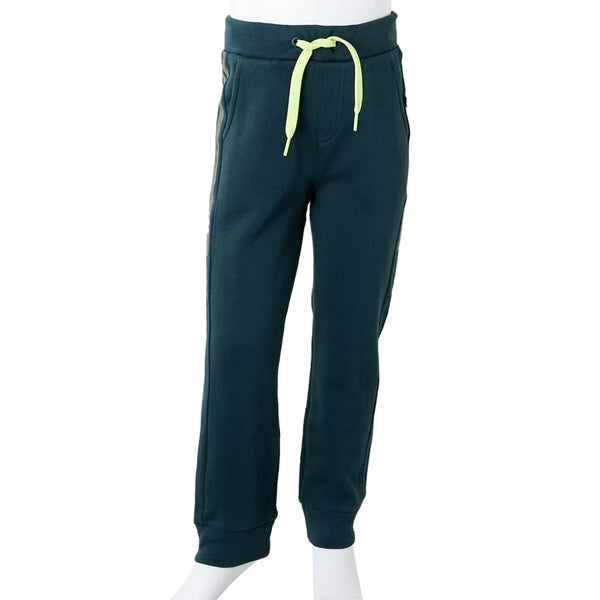 Kids' Training Pants with Drawstring Moss Green 128