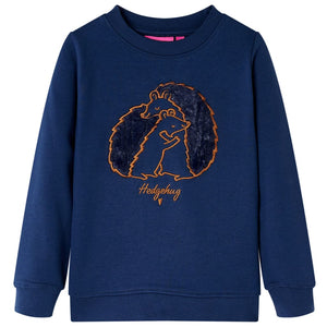 Kids' Sweatshirt Navy Blue 140