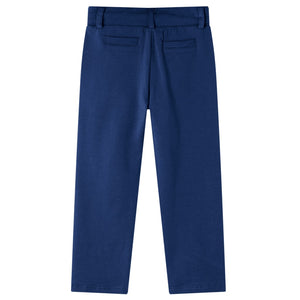Kids' drawstring trousers navy blue 140