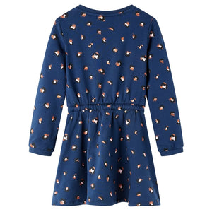 Kids' Long-Sleeve Dress Navy 104