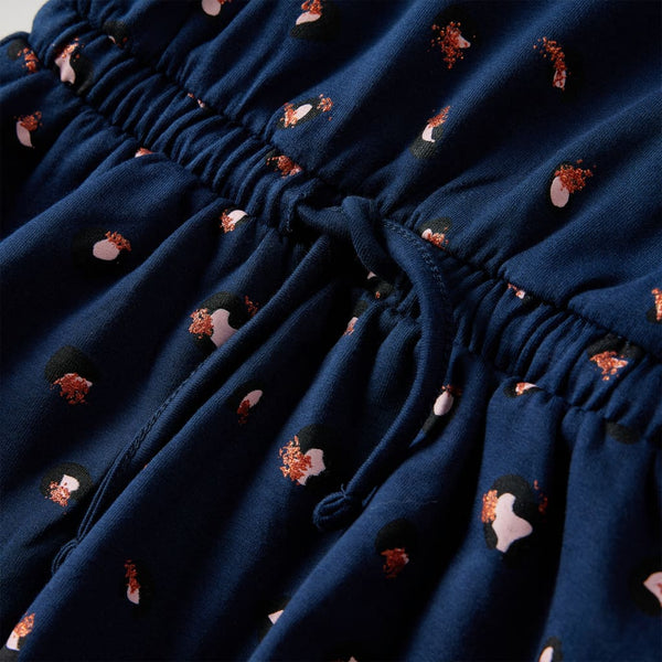 Girls' Long-Sleeved Dress Navy 140