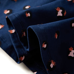 Girls' Long-Sleeved Dress Navy 140