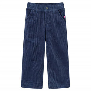 Children's Corduroy Trousers Navy Blue 116