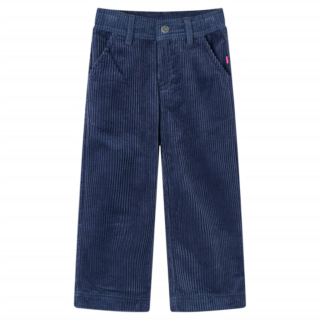 Children's Corduroy Trousers Navy Blue 116
