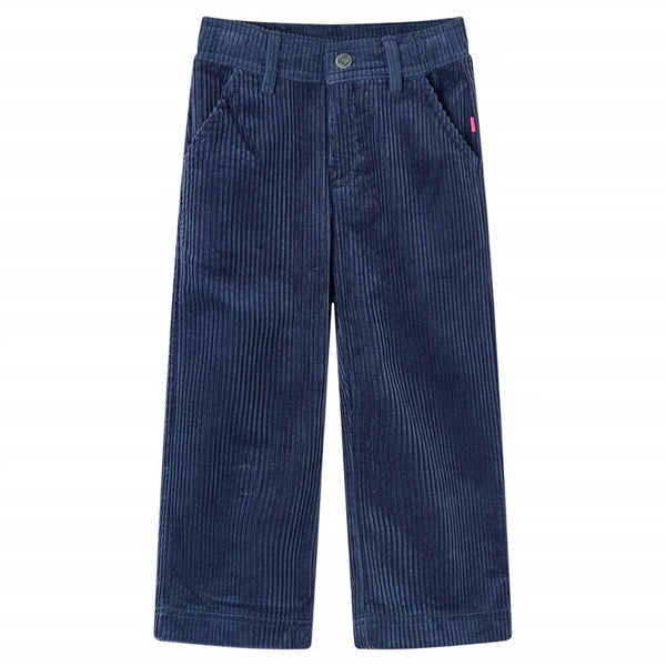 Children's Corduroy Trousers Navy Blue 116