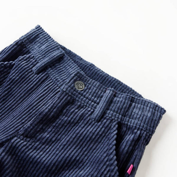 Children's Corduroy Trousers Navy Blue 116