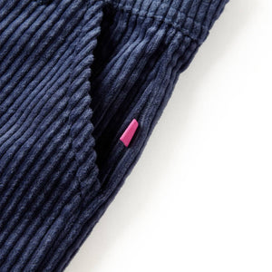 Children's Corduroy Trousers Navy Blue 116