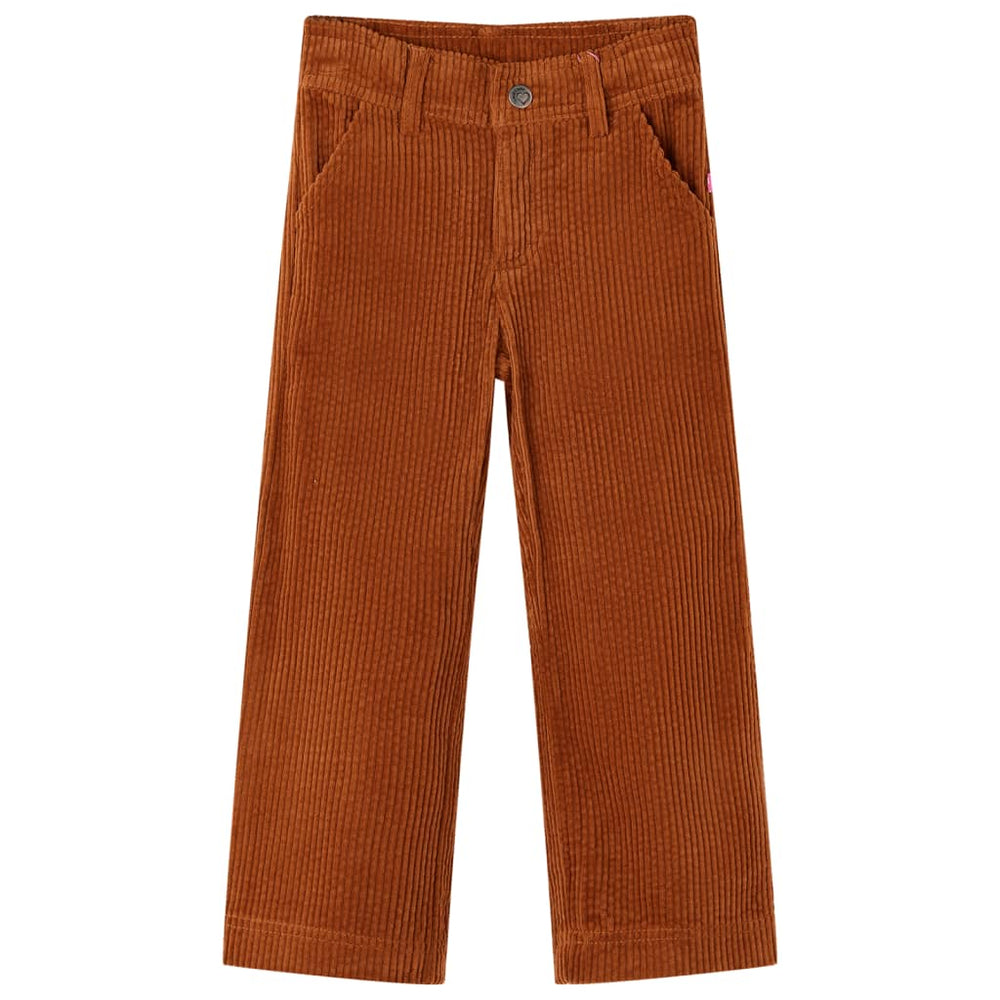 Kids' Corduroy Trousers Cognac 92