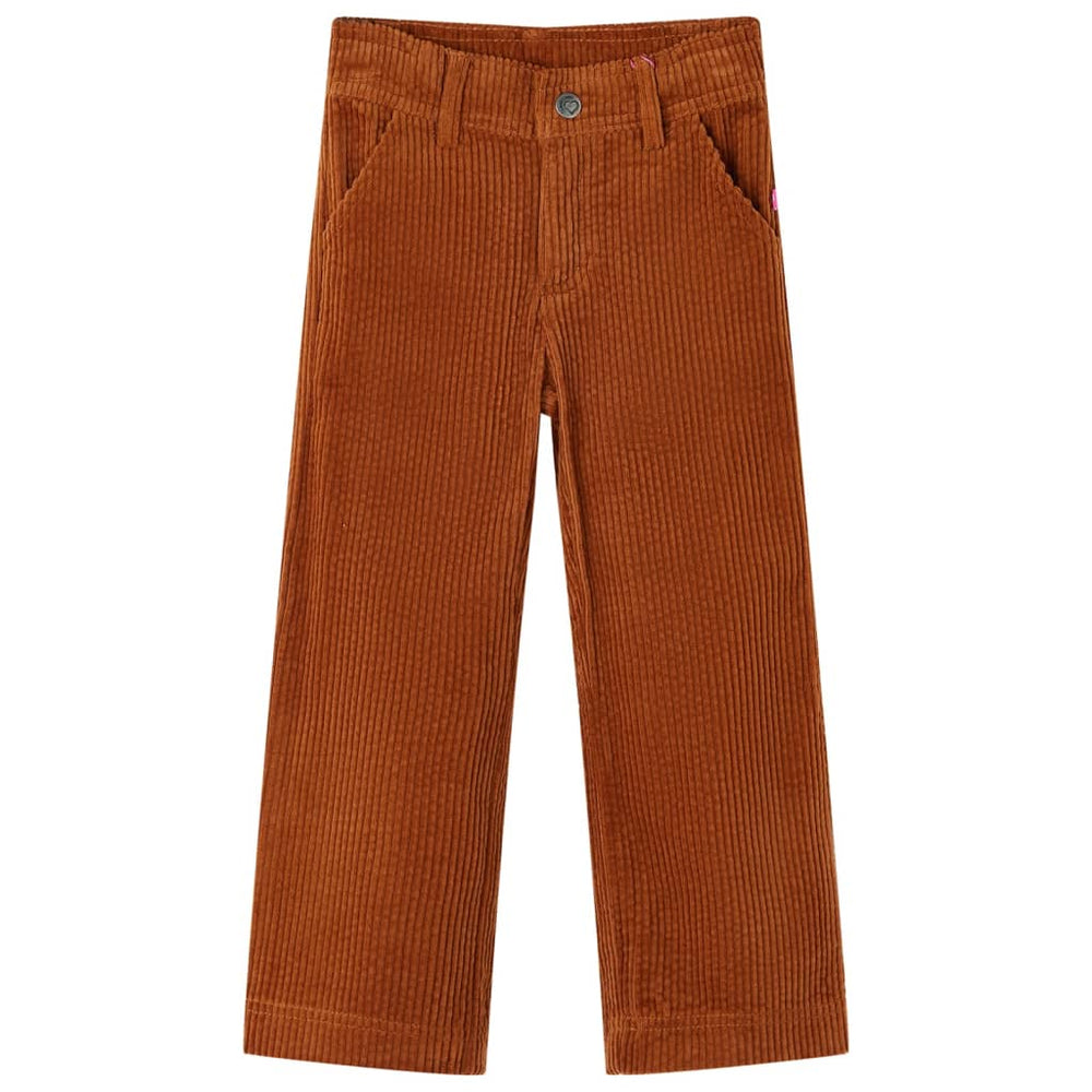 Kids' Corduroy Trousers Cognac 116